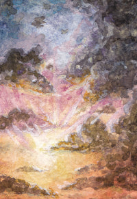 Golden Cloudbank sunset art print on Hahnemühle German Etching