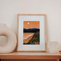 Moonrise on the Bay art print by Isabelle Laureta, on Hahnemühle German Etching cotton rag