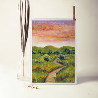 Path into Evening print, part of the Golden Hour set of three